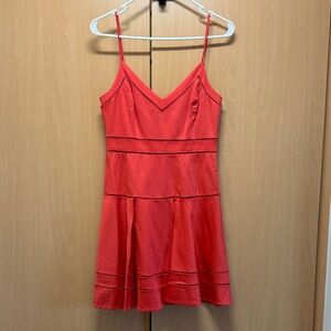 Parker Coral Spaghetti Strap Dress